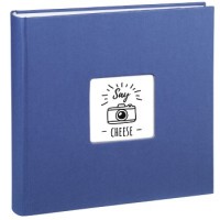 Hama Jumbo-Album Fine Art, 30x30 cm, 100 weiße Seiten, Blau