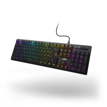 uRage Gaming-Keyboard Exodus 910 Low Profile, Rote Switches, Schwarz, QWERTZ DE