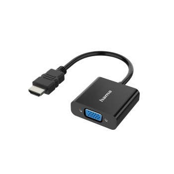 Hama Video-Adapter, HDMI™-Stecker - VGA-Buchse, Audio-Buchse, Full-HD 1080p