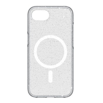 White Diamonds Cover Mag Glitter Case für Apple iPhone 16e/17e, Transparent