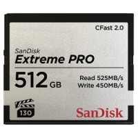 SanDisk CFast Extreme Pro 2.0 512GB, VPG130, 525Mb/s