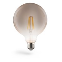 Xavax LED-Filament, E27, 420lm 8W, Vintage-Lampe Globe 125, dimmbar, Warmweiß