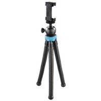 Hama Stativ FlexPro für Smartphone, GoPro und Fotokameras, 27 cm, Blau