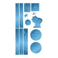coocazoo Reflektierendes Sticker-Set Blue